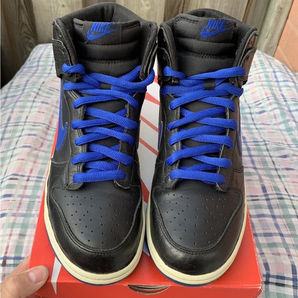 Nike Dunk High Black Royal Blue 
Size 10 - Picture 2 of 6